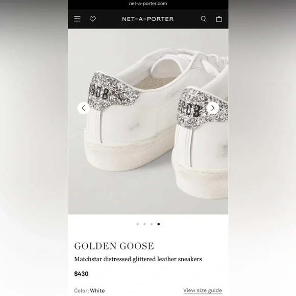 Golden Goose Super Star Classic Leather Sneakers with Swarovski Crystals - Picture 5 of 7